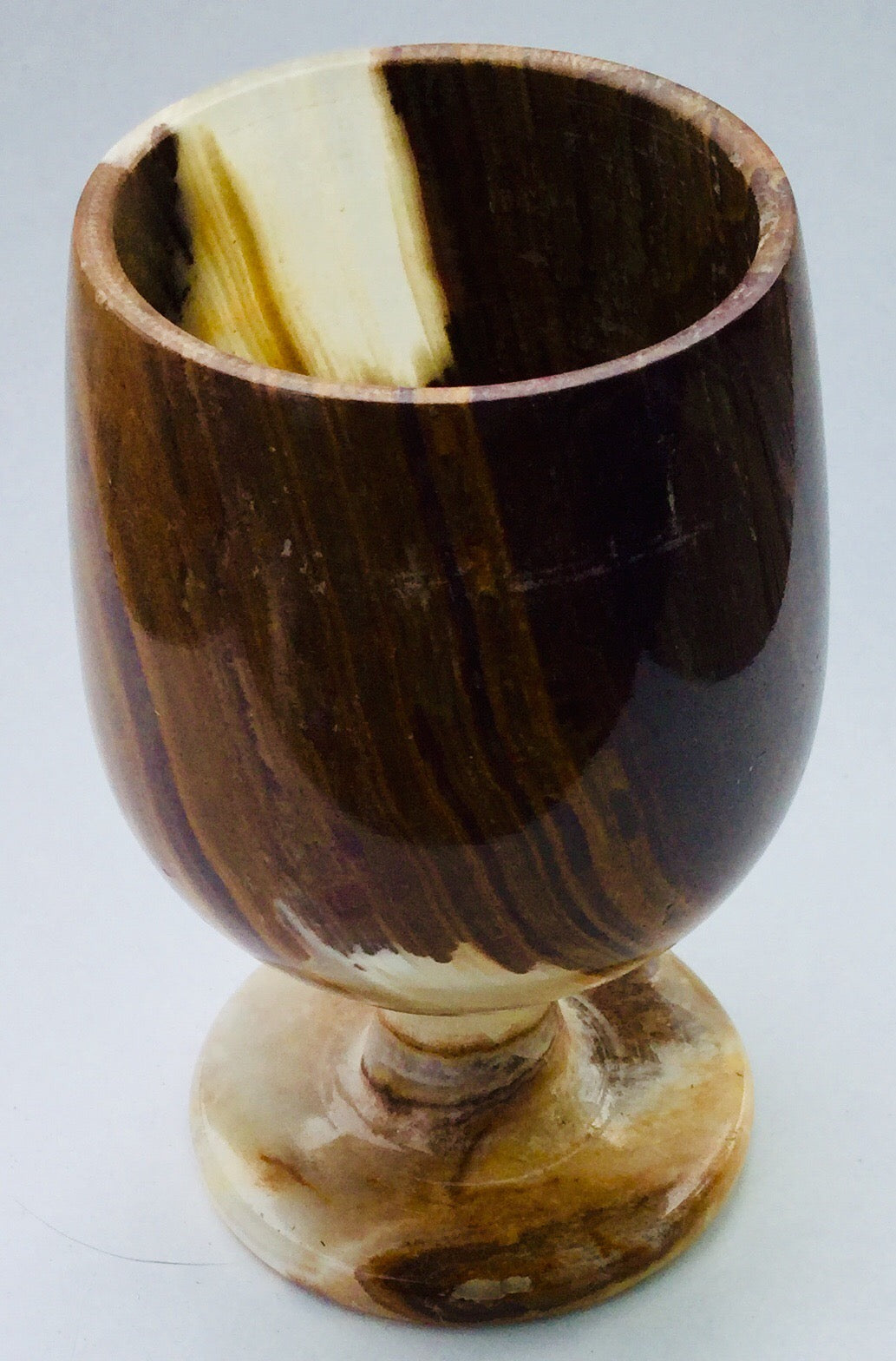 Marbled Onyx Goblet- Medium