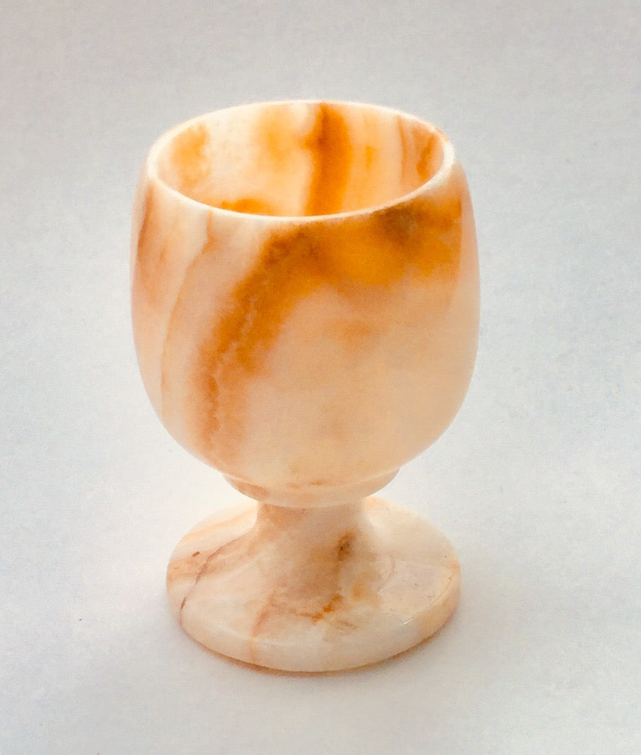 Marbled Onyx Goblet- Medium