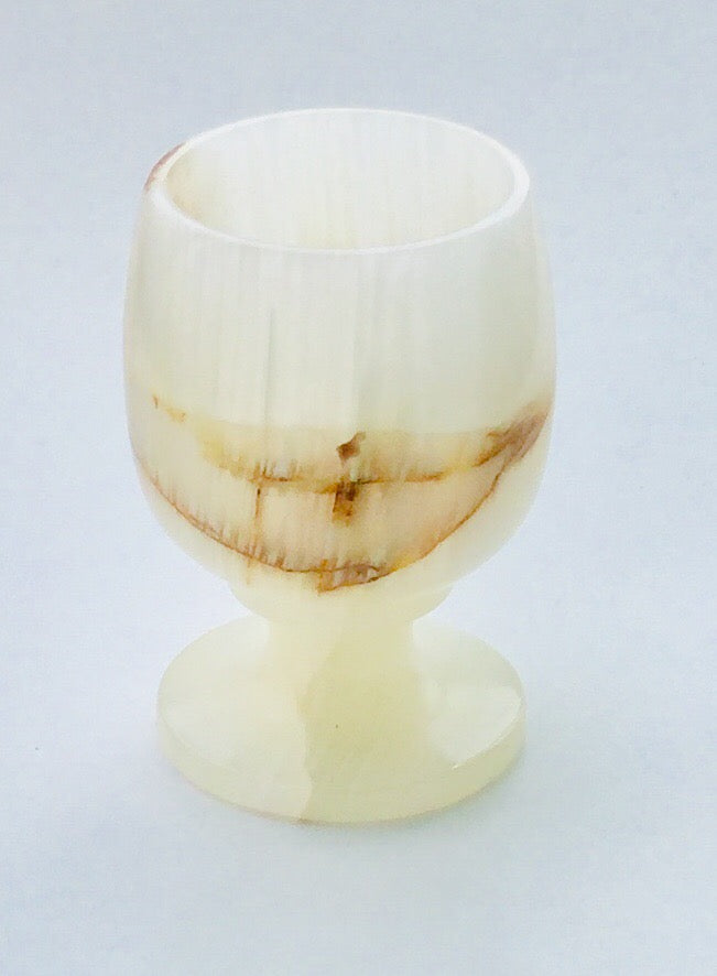 Marbled Onyx Goblet- Medium