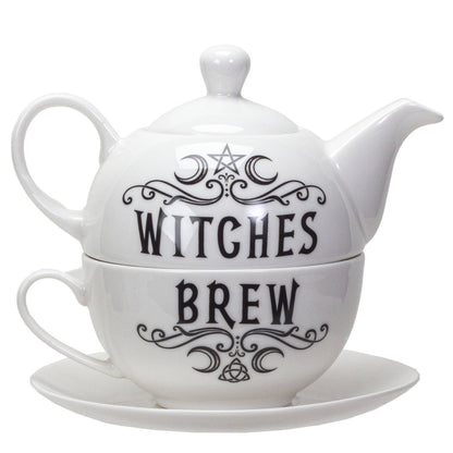 14025 Witches Brew Tea Set for One by Alchemy Gothic UK