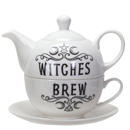 14025 Witches Brew Tea Set for One by Alchemy Gothic UK