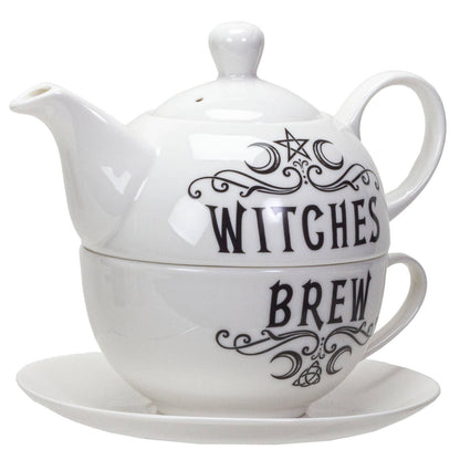 14025 Witches Brew Tea Set for One by Alchemy Gothic UK