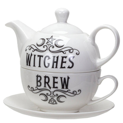 14025 Witches Brew Tea Set for One by Alchemy Gothic UK